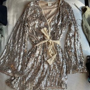 Sequin Silver Dress